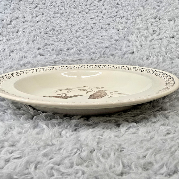 Vintage Wedgwood Williamsburg Aviary Soup Bowl 8" Birds England Commmemorative - Picture 9 of 10